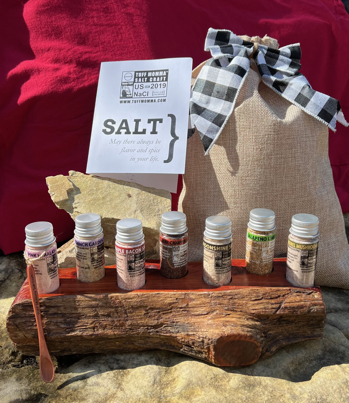 TUFF Momma® Salt Craft Gift bag and wooden rack